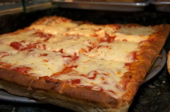 Sicilian style pizza